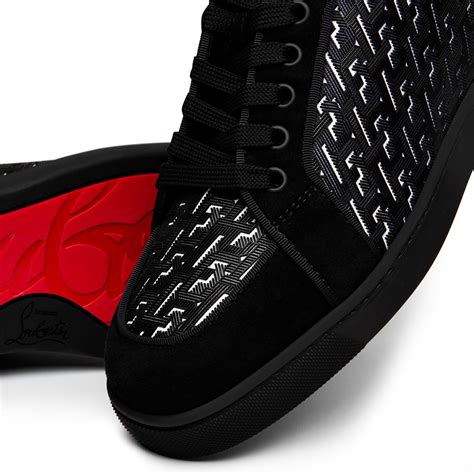 louboutin flannel trainers.